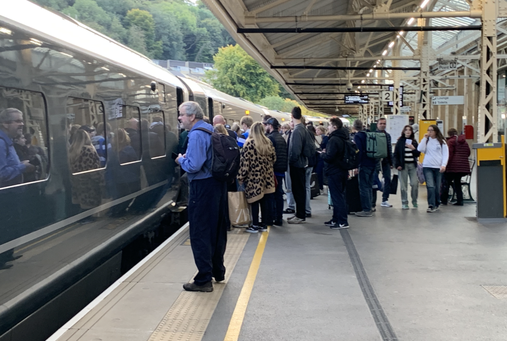 Passengers at Bath Station